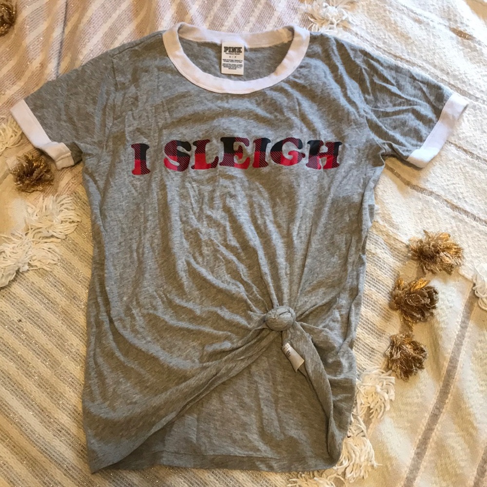 Victoria’s Secret pink Christmas t shirt